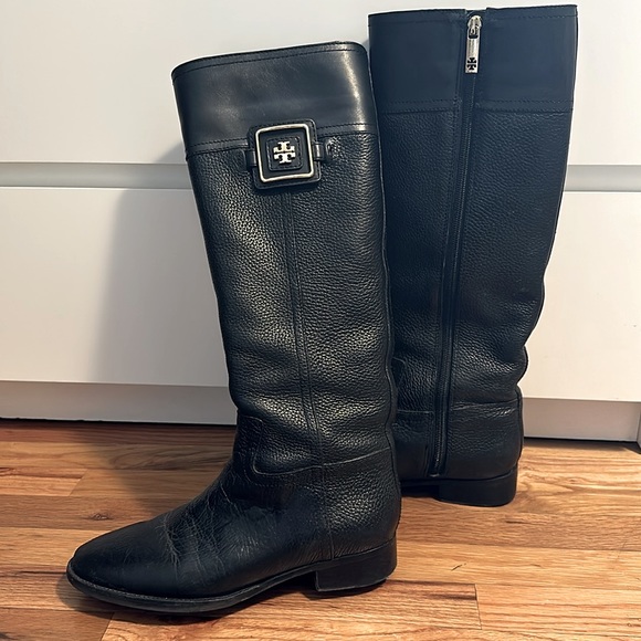 Tory Burch leather black boots 7M (not from outlet) - Picture 1 of 7